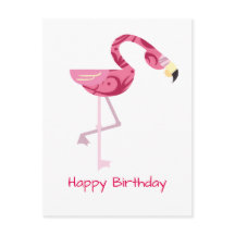 Oiseau de Flamant rose rose personnalisé