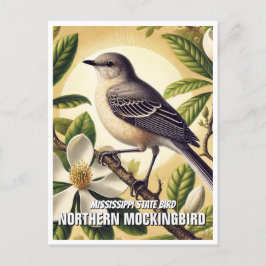 Carte Postale Oiseau de l'État du Mississippi
