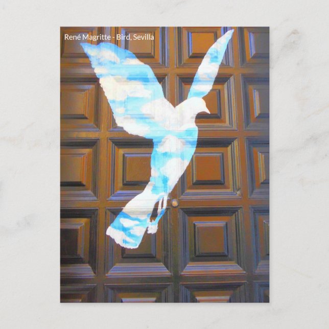 Carte Postale Oiseau de René Magritte à Séville (Devant)