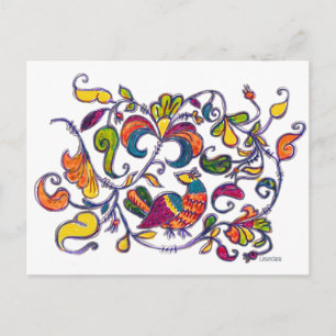 Carte Postale Oiseau du Nord de Russie