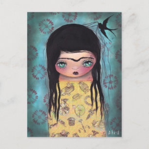 Carte Postale Oiseau noir