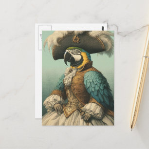 Carte Postale Oiseau Pirate Adorable