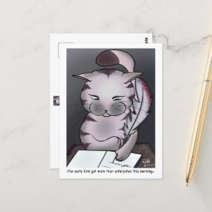 Carte postale Oiseau précoce