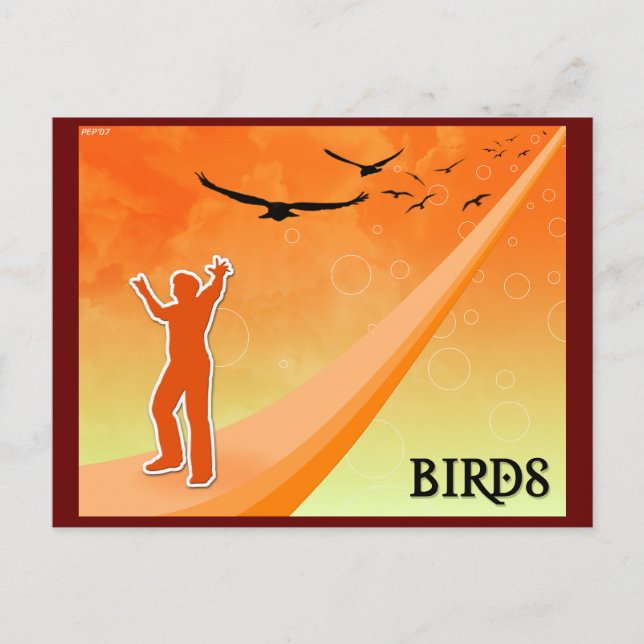 Carte Postale Oiseaux (Devant)