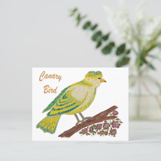 Carte Postale Oiseaux canariens