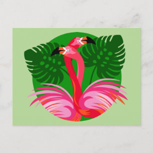 Carte Postale Oiseaux de Flamant rose
