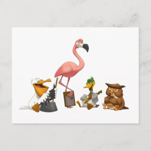 Carte postale Oiseaux de la bande de Jug