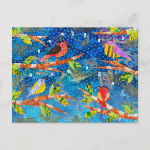 Carte Postale Oiseaux de la Soirée