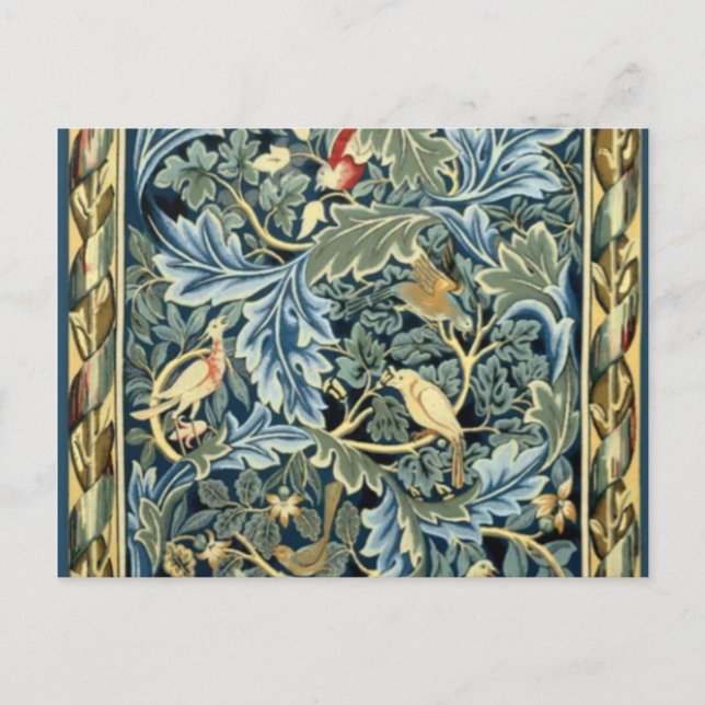 Carte Postale Oiseaux et acanthe de William Morris (Devant)