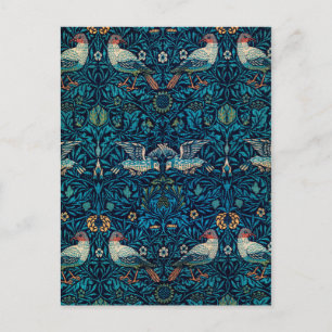 Carte Postale Oiseaux (motif floral Vintage) (par William Morris