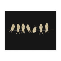 Oiseaux musicaux en feuille uniques