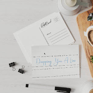 Carte Postale Oiseaux vous déposer une ligne envoyer une note di