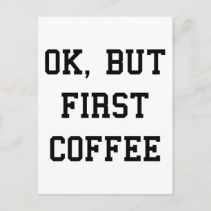Carte Postale Oki, Mais Premier Café