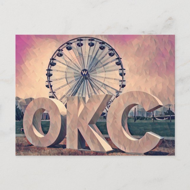 Carte Postale Oklahoma City Wheeler District (Devant)