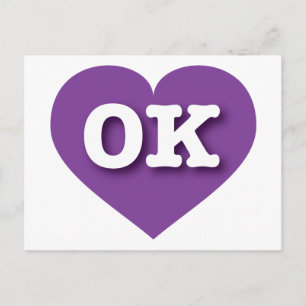 Carte Postale Oklahoma Purple Heart - I love OK