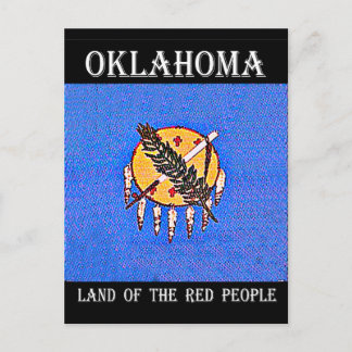 Carte Postale Oklahoma Terre du peuple rouge
