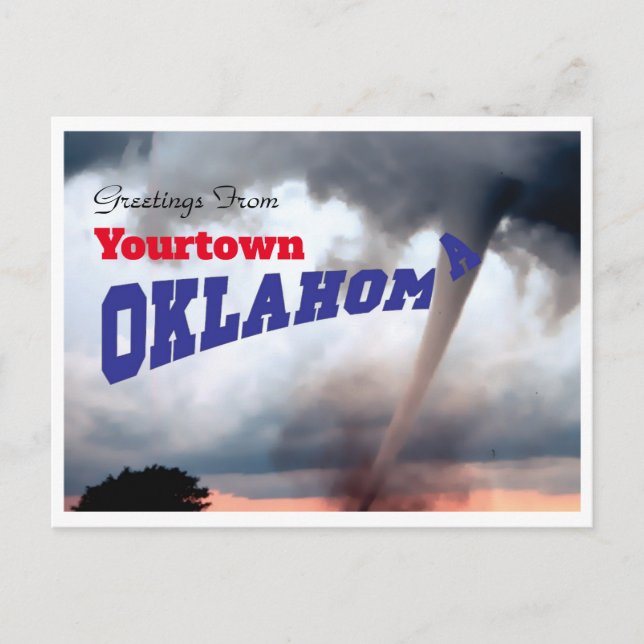 Carte Postale Oklahoma Tornado (Devant)