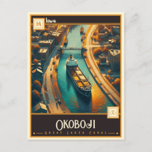 Carte Postale Okoboji, Iowa   VINTAGE