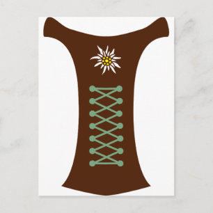 Carte Postale Oktoberfest Dirndl