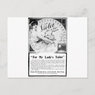 Carte Postale Old Advert pour les toilettes de ma dame