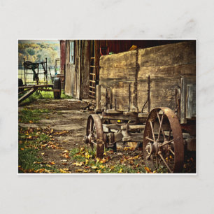 Carte Postale Old Amish Wagon