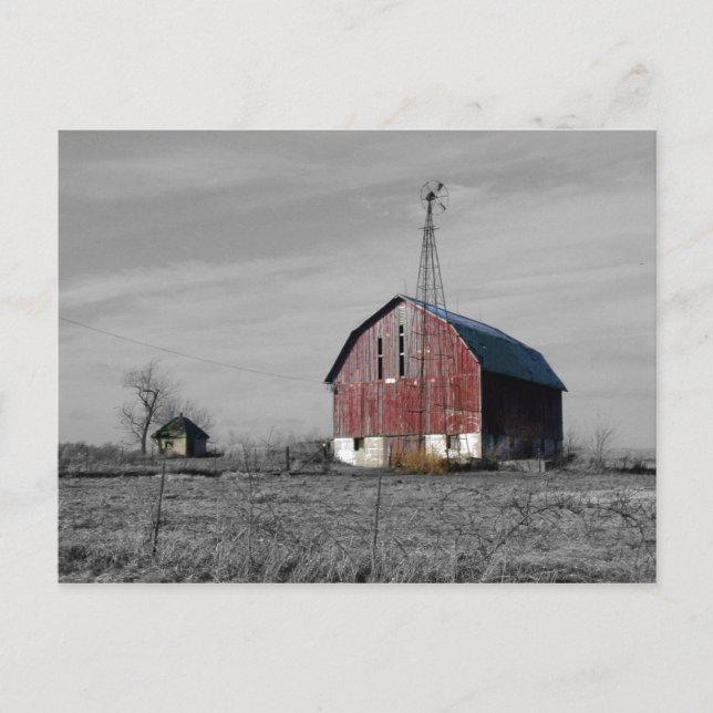 Carte postale Old Barn (Devant)