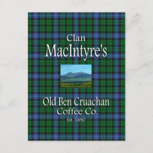 Carte Postale Old Ben Cruachan Coffee Co de Clan MacIntyre.