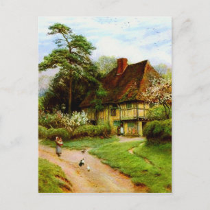 Carte Postale Old English Country Cottage Postcards