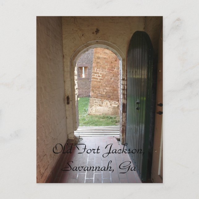 Carte Postale Old Fort Jackson, Savannah, Ga (Devant)