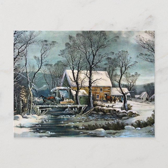 Carte postale Old Grist Mill (Devant)