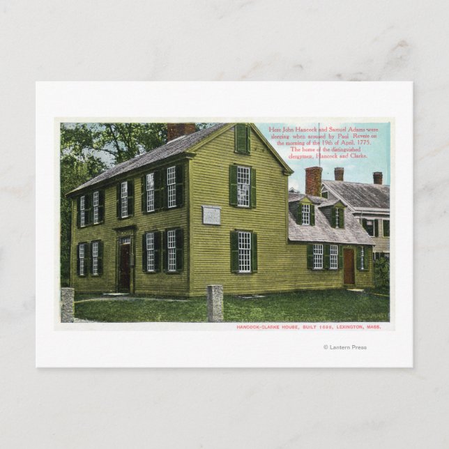 Carte Postale Old Hancock Clark Vue de la maison # 2 (Devant)