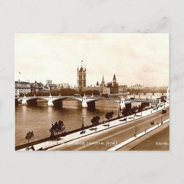 Carte postale Old London - Lambeth Bridge (Devant)