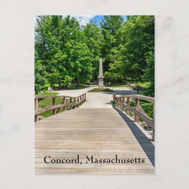 Carte Postale Old North Bridge à Concord (Devant)