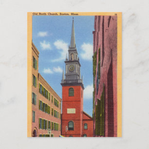 Carte Postale Old North Church, Boston, Massachusetts