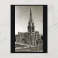 Old Postcard - Cathédrale anglicane, Christchurch,