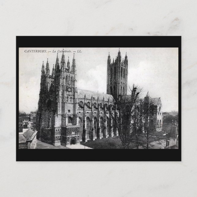 Carte Postale Old Postcard - Cathédrale de Canterbury (Devant)