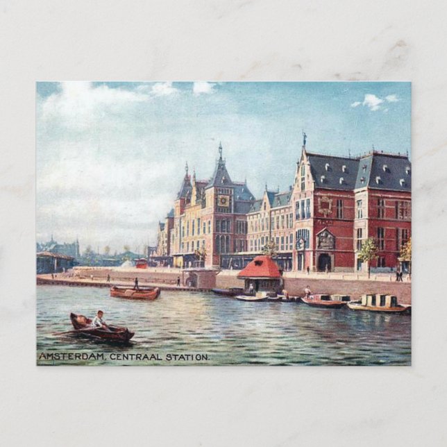 Carte Postale Old Postcard - Central Station, Amsterdam (Devant)