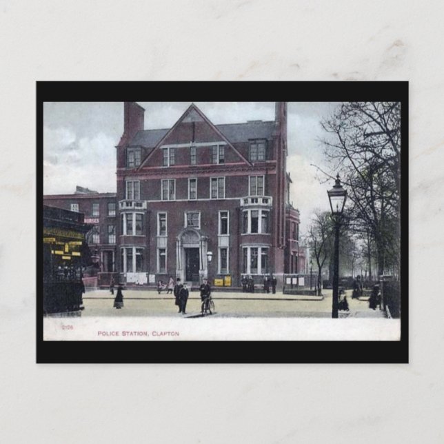Carte Postale Old Postcard - Clapton Police Station, Londres (Devant)