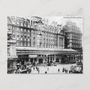 Carte Postale Old Postcard - gare Victoria, Londres