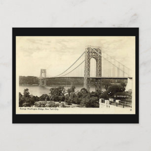 Carte Postale Old Postcard, George Washington Bridge, New York C