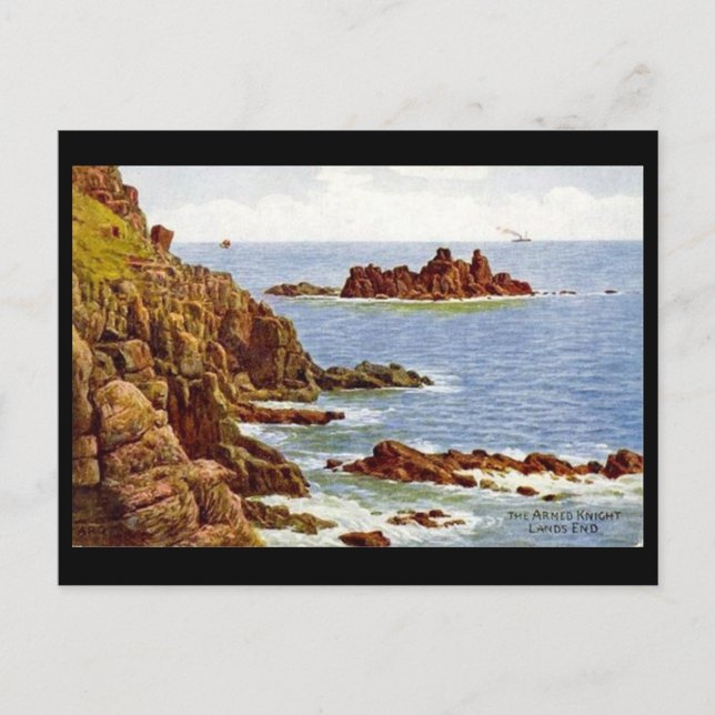 Carte Postale Old Postcard - Land's End, Cornwall (Devant)