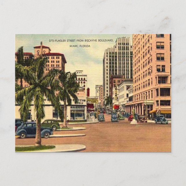 Carte Postale Old Postcard - Miami, Floride, États-Unis (Devant)