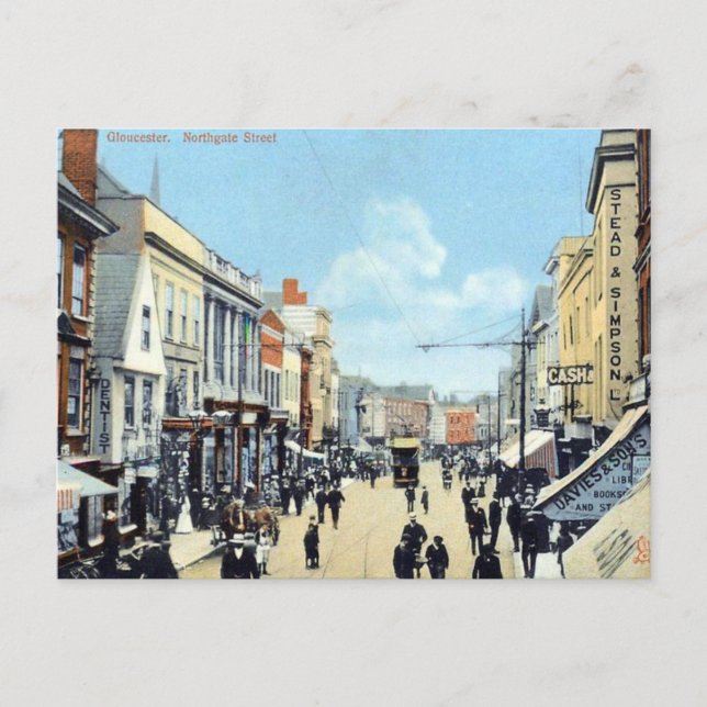 Carte Postale Old Postcard - Northgate St, Gloucester, Angleterr (Devant)