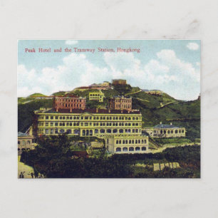 Carte Postale Old Postcard - Peak Hotel and Tramway Station