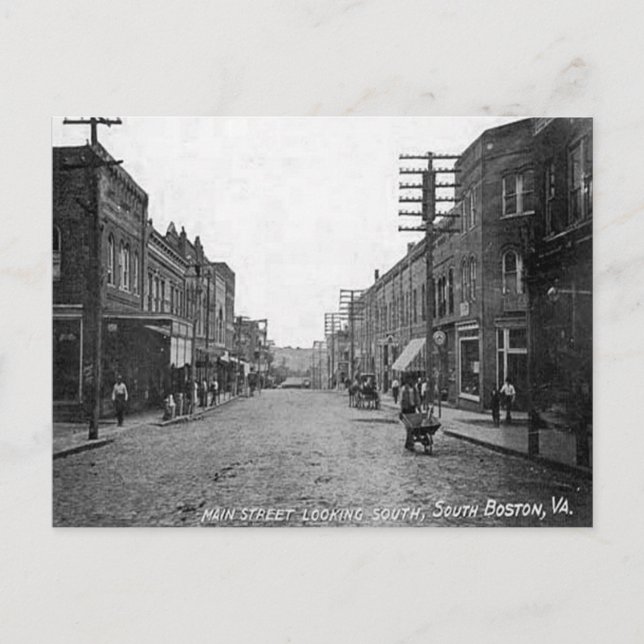 Carte Postale Old Postcard - South Boston, Virginie, États-Unis (Devant)