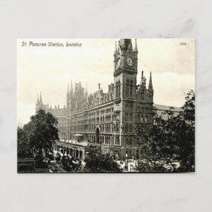 Carte Postale Old Postcard - St Pancras Station, Londres