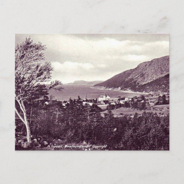 Carte Postale Old Postcard - Terre-Neuve, Topsail en 1925 (Devant)