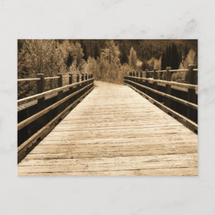 Carte Postale Old Rustic Wooden Bridge