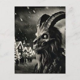 Carte Postale Old Tup (squelette de chèvre) Noël horreur