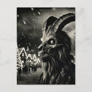 Carte Postale Old Tup (squelette de chèvre) Noël horreur